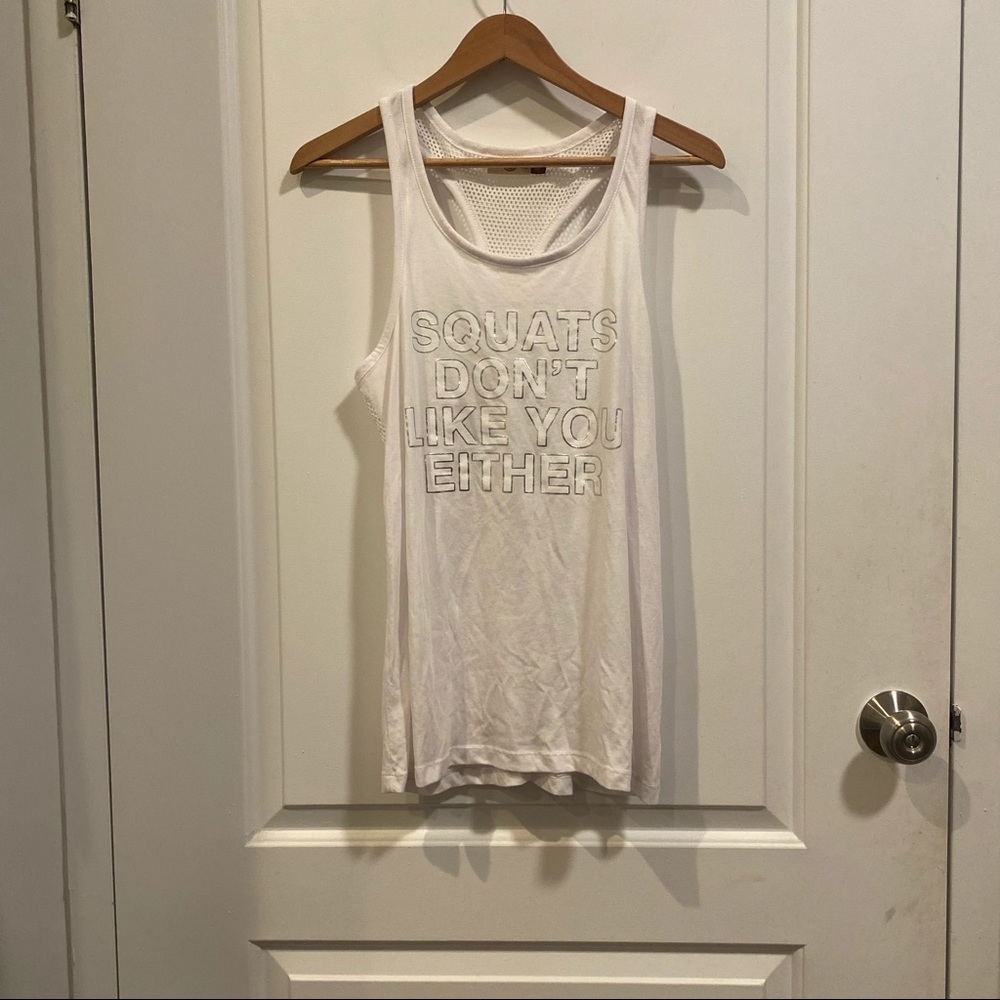 Squats Don’t Like You Either Tank Top - Picture 2 of 3